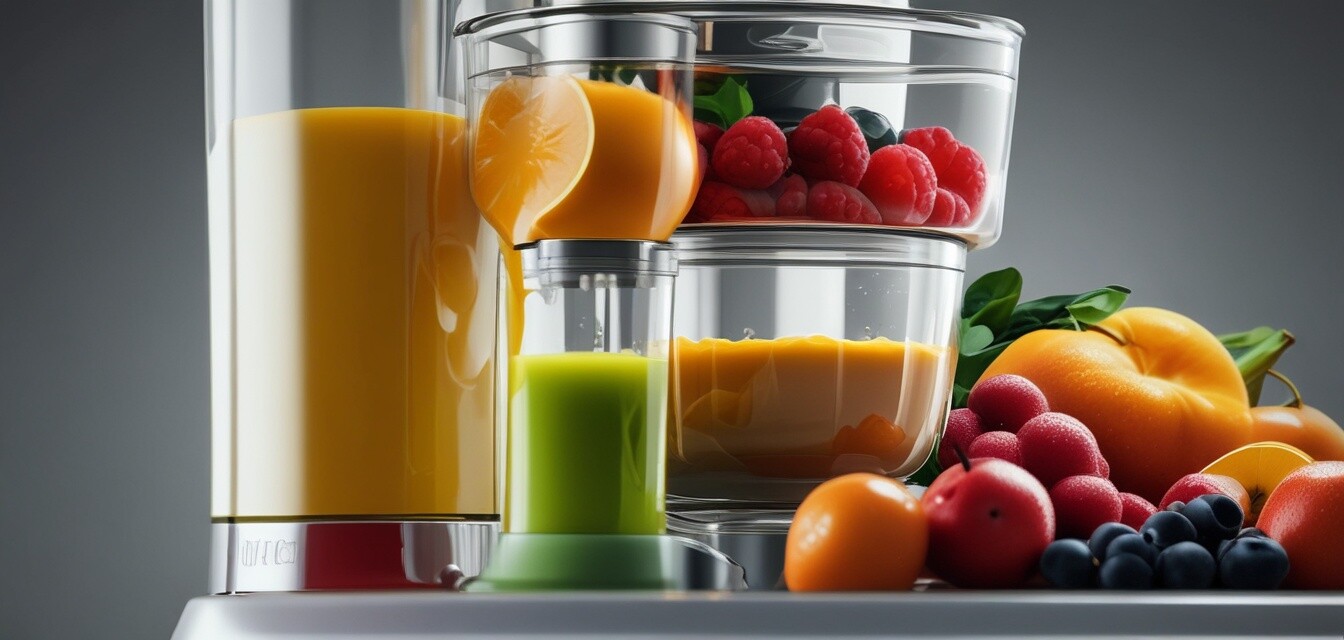 Extracteur de jus à froid en action