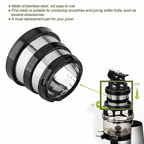 Filtre de rechange en acier inoxydable pour extracteur de jus