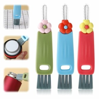 Brosses de nettoyage multifonctionnelles avec motifs floraux.