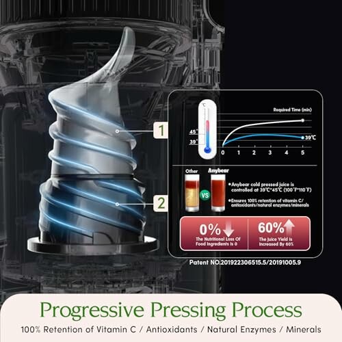 Diagramme du processus de pressage progressif avec détails techniques.